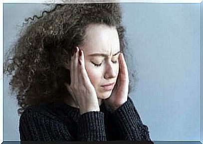 Woman with headache