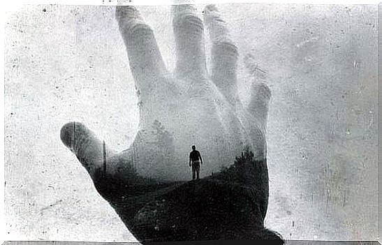 Person in hand