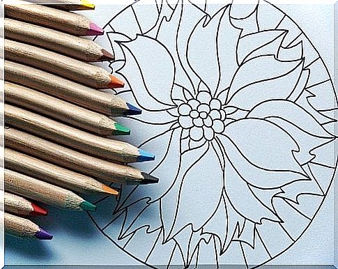 Coloring as art therapy.